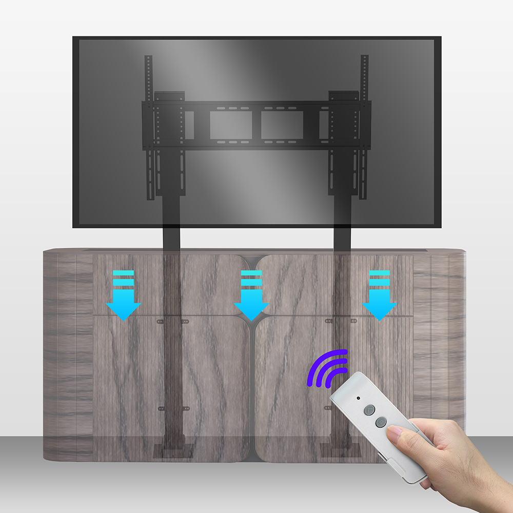 Smart Home Design - نظام آلية كهربائية لرفع التلفزيون في