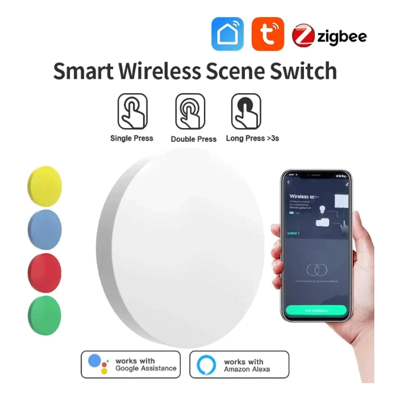 Smart Home Button - زر ذكي لاسلكي من تويا زيجبي