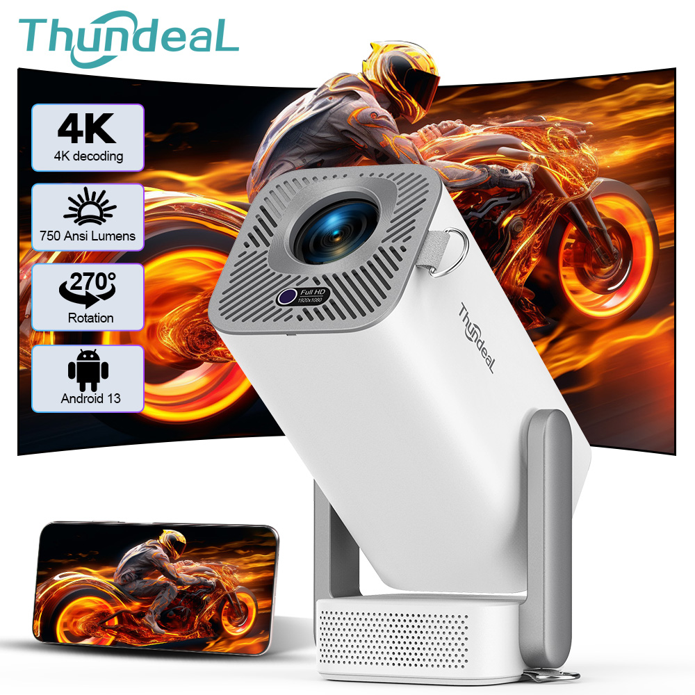 Smart Home Retrofit - ThundeaL 4K أندرويد كامل HD العارض