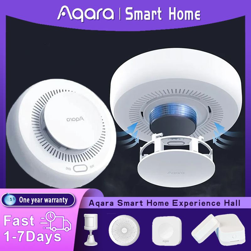 Smart Home Future - Aqara-مستشعر كاشف الدخان الذكي ، Zigbee