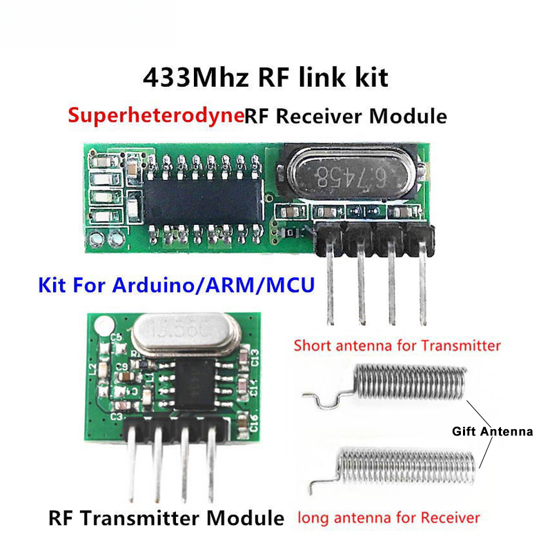 Smart Home Arduino Uno - وحدة استقبال وإرسال لاسلكية سوبرهيتودرين بتردد