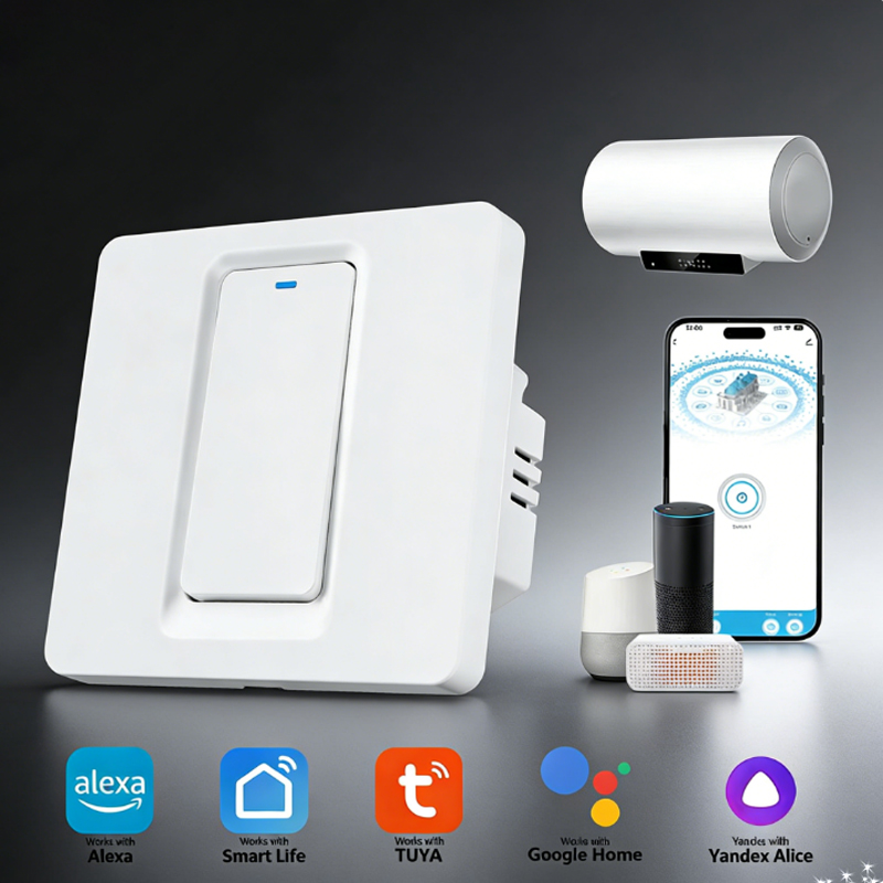 Smart Home Button - مفتاح سخان المياه الذكي/واي فاي وتحكم