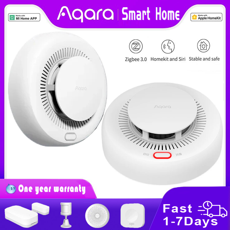 Smart Home Future - جديد Aqara كاشف الدخان زيجبي الذكية