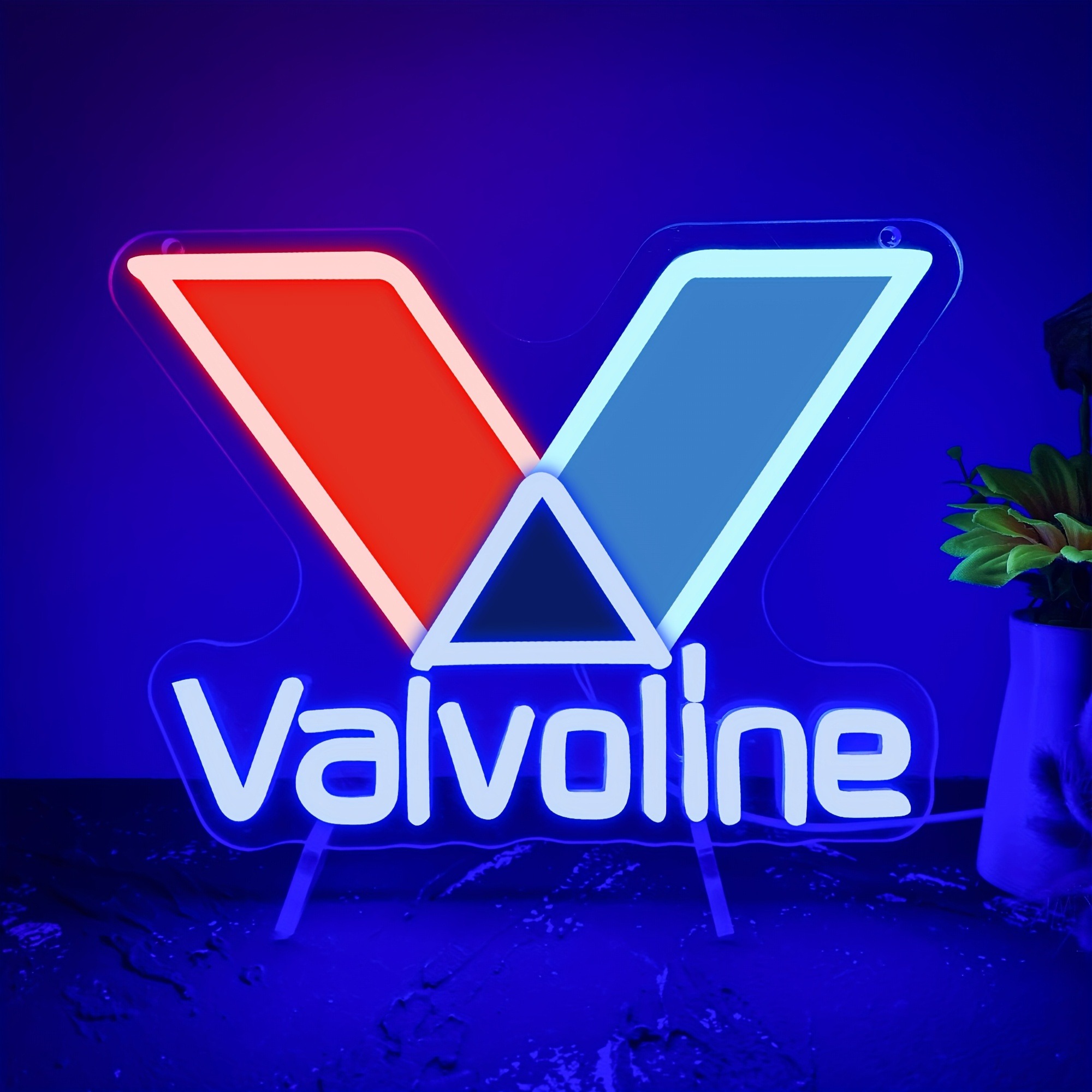 Smart Home Poster - Valvoline زيت المحرك النيون محطة الوقود