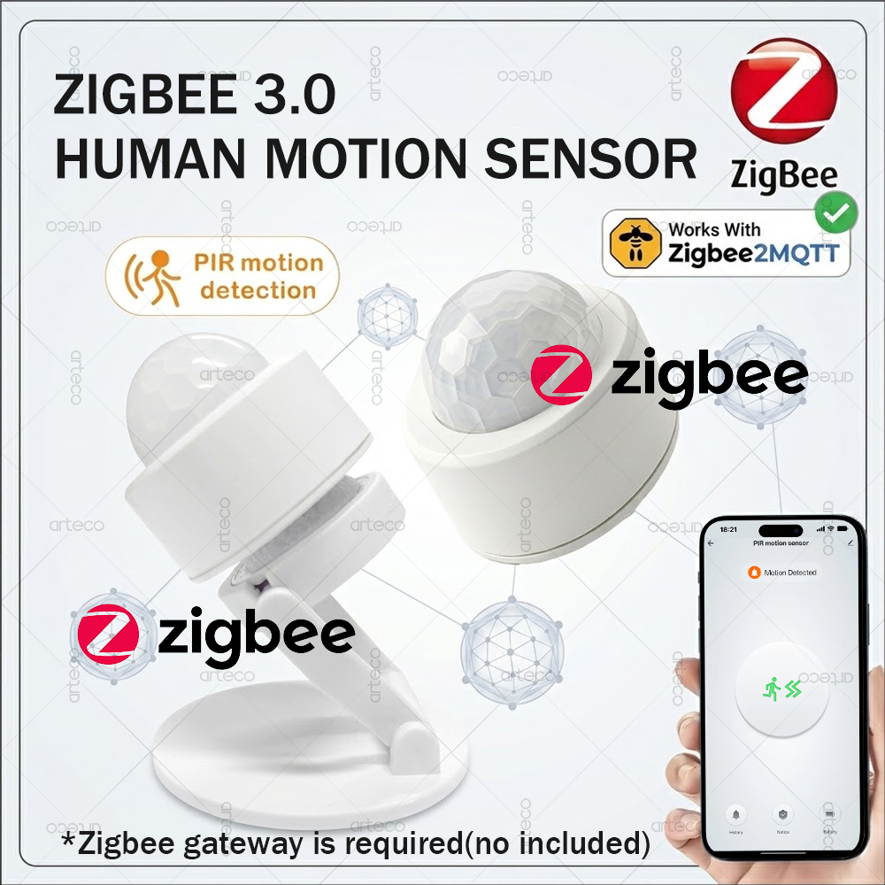 Smart Home Zentrale - مستشعر حركة صغير بتقنية Zigbee 3.0،