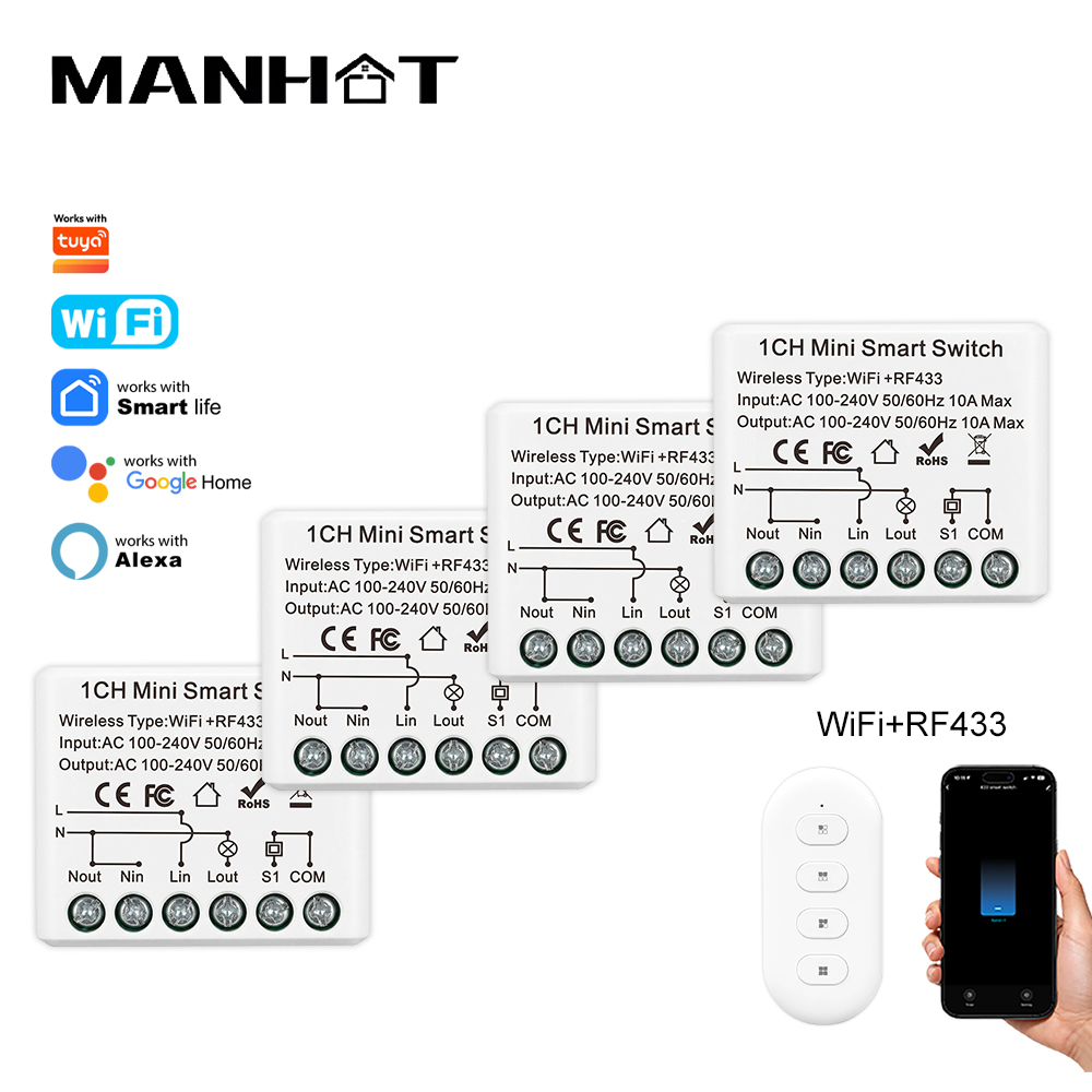 Smart Home Villa - مفتاح ذكي صغير 10 أمبير يعمل