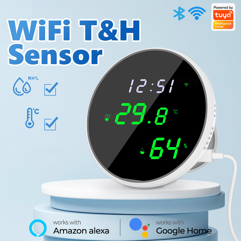 Smart Home Design - Tuya USB مستشعر درجة الحرارة والرطوبة
