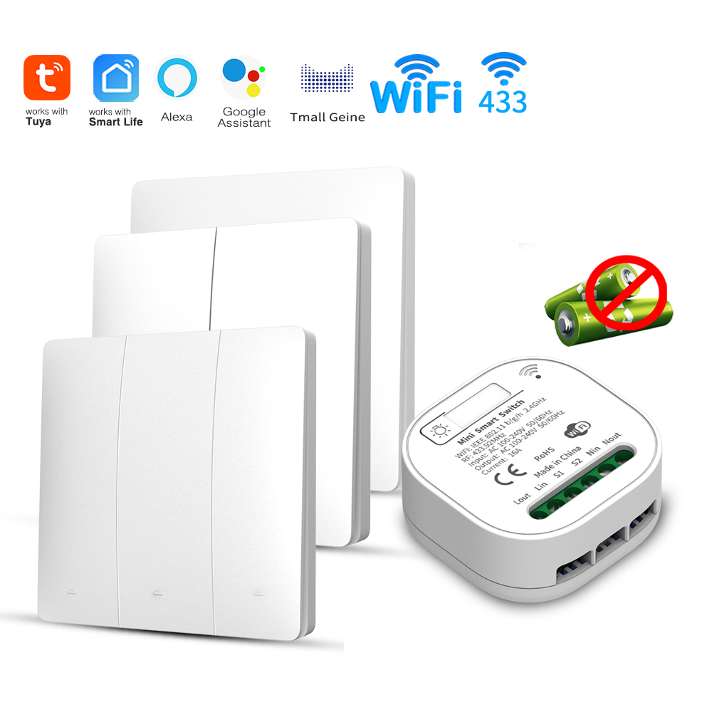 Smart Home Retrofit - مفتاح إضاءة ذكي يعمل بالواي فاي