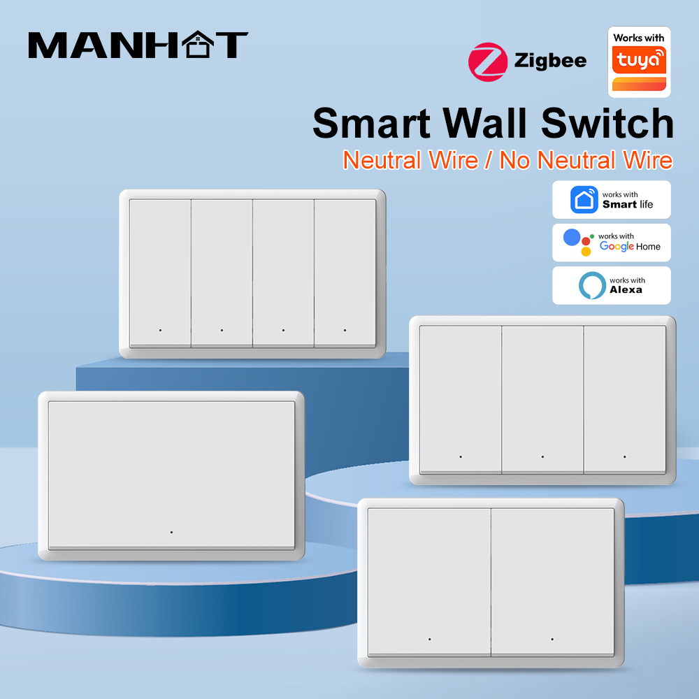 Smart Home Life - مفتاح إضاءة ذكي من MANHOT بتقنية