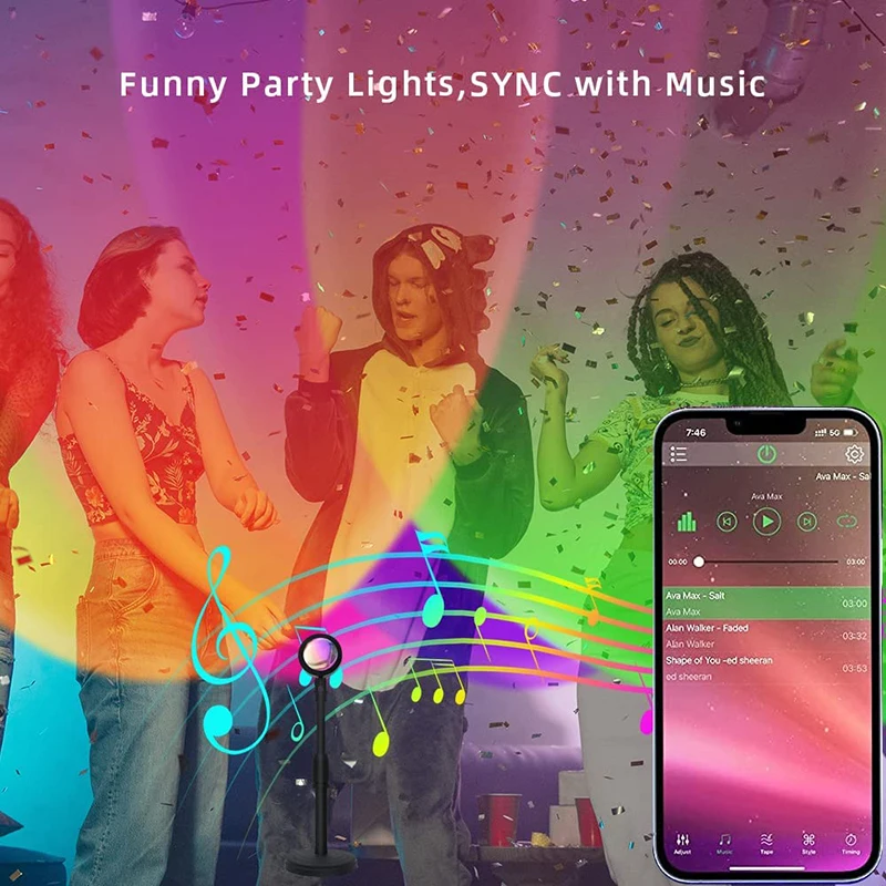مصباح غروب الشمس الذكي LED ، م - مراجعة Smart Home Design وسعره