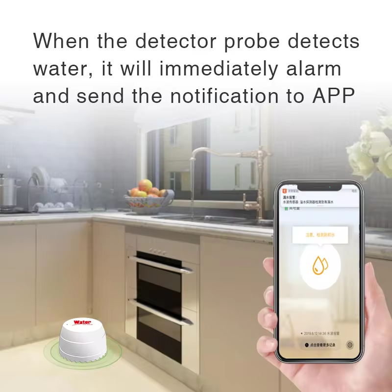 Tuya WiFi كاشف تسرب المياه مست - مراجعة Wifi Water Sensor وسعره