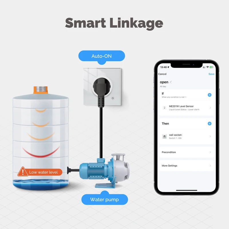 مستشعر مستوى المياه الذكي MOES - مراجعة Wifi Water Sensor وسعره