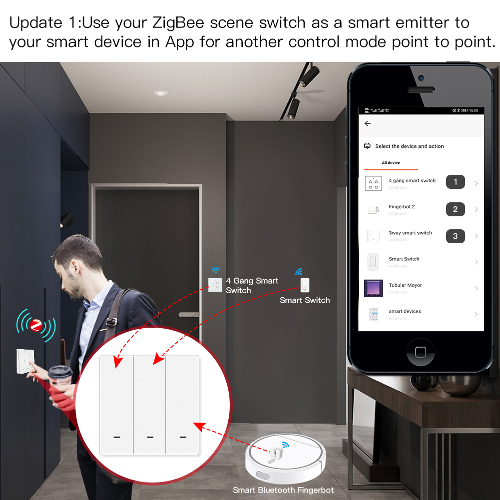 MOES Tuya ZigBee المشهد التبدي - مراجعة Smart Home Life وسعره