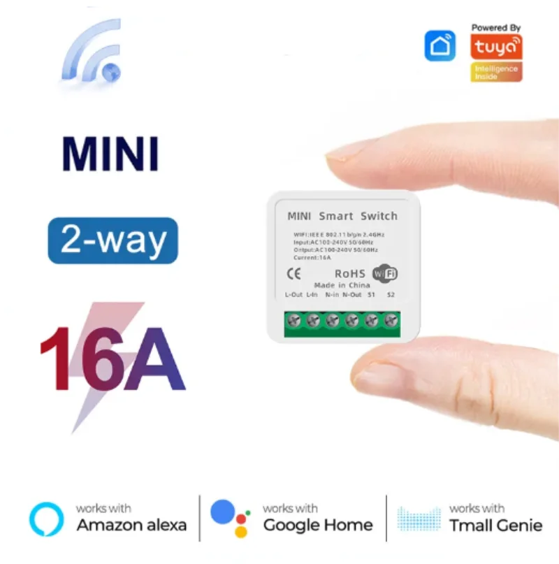 Tuya Mini 16A WiFi Switch تطبي - مراجعة Smart Home Villa وسعره