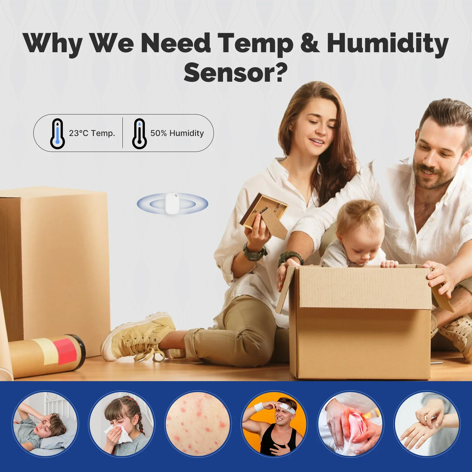 MOES Tuya Zigbee مستشعر درجة ا - مراجعة Smart Home Design وسعره