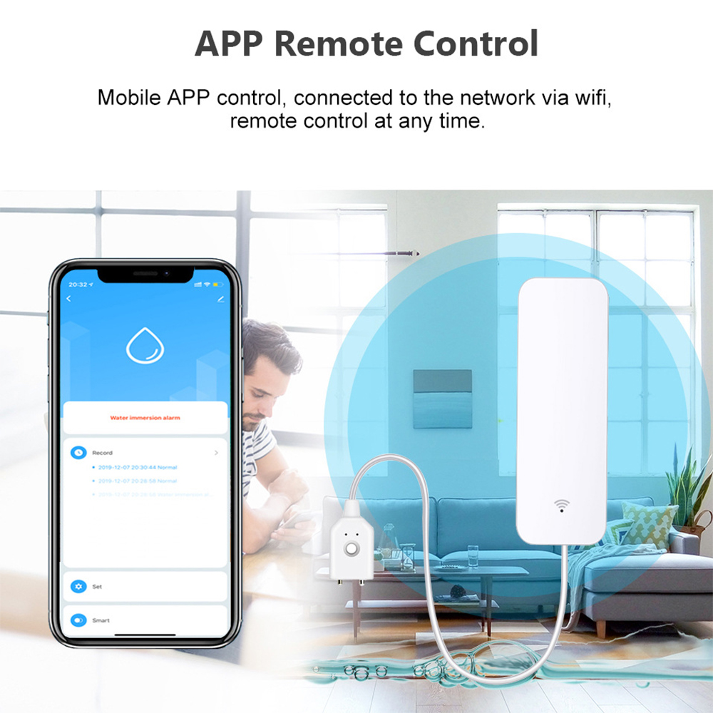 Tuya WiFi مستشعر تسرب المياه،  - مراجعة Wifi Water Sensor وسعره