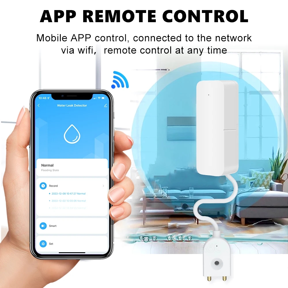 Tuya واي فاي الذكية تسرب الميا - مراجعة Wifi Water Sensor وسعره