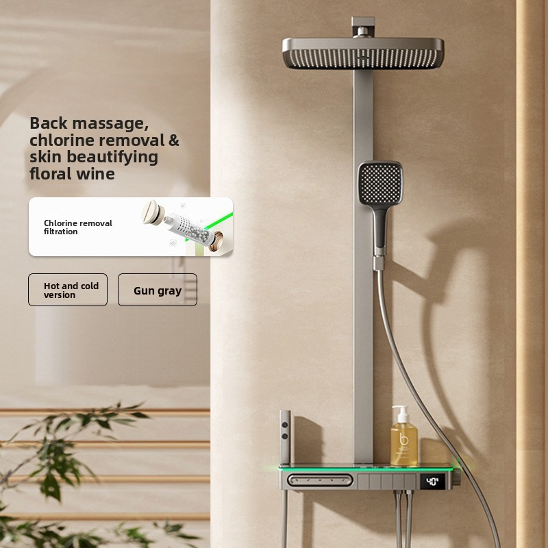 مجموعة دش نحاسية ذكية بشاشة رق - مراجعة Smart Home Uses وسعره