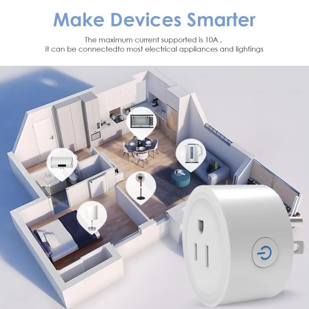 Tuya Smart Wifi Plug منفذ لاسل - مراجعة Smart Home Outdoor وسعره