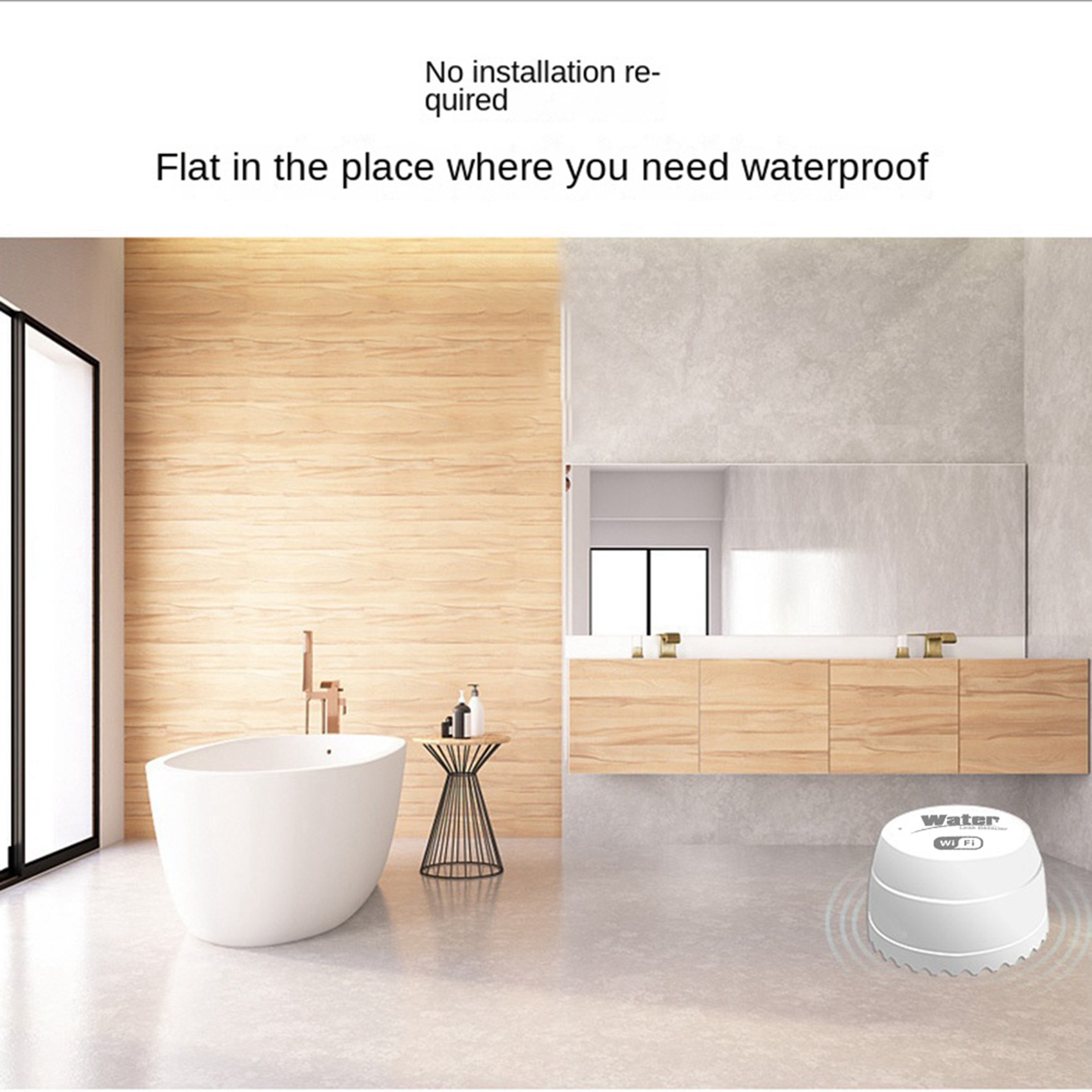 جهاز كشف تسرب المياه الذكي ABK - مراجعة Wifi Water Sensor وسعره