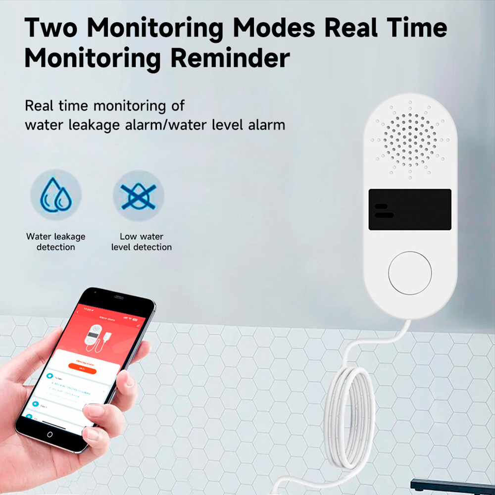 كاشف تسرب المياه Tuya WiFi مع  - مراجعة Wifi Water Sensor وسعره