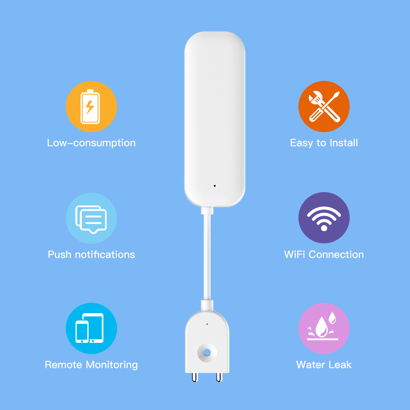 Tuya WiFi زيجبي استشعار المياه - مراجعة Smart Home Features وسعره