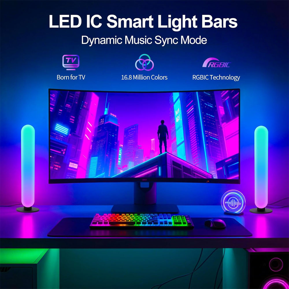1/2/3 قطعة شريط إضاءة LED ذكي، - مراجعة Smart Home App وسعره