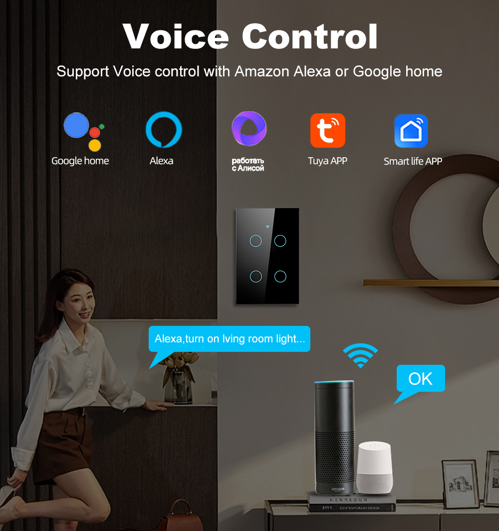 مفتاح إضاءة ذكي يعمل باللمس بت - مراجعة Smart Home Design وسعره