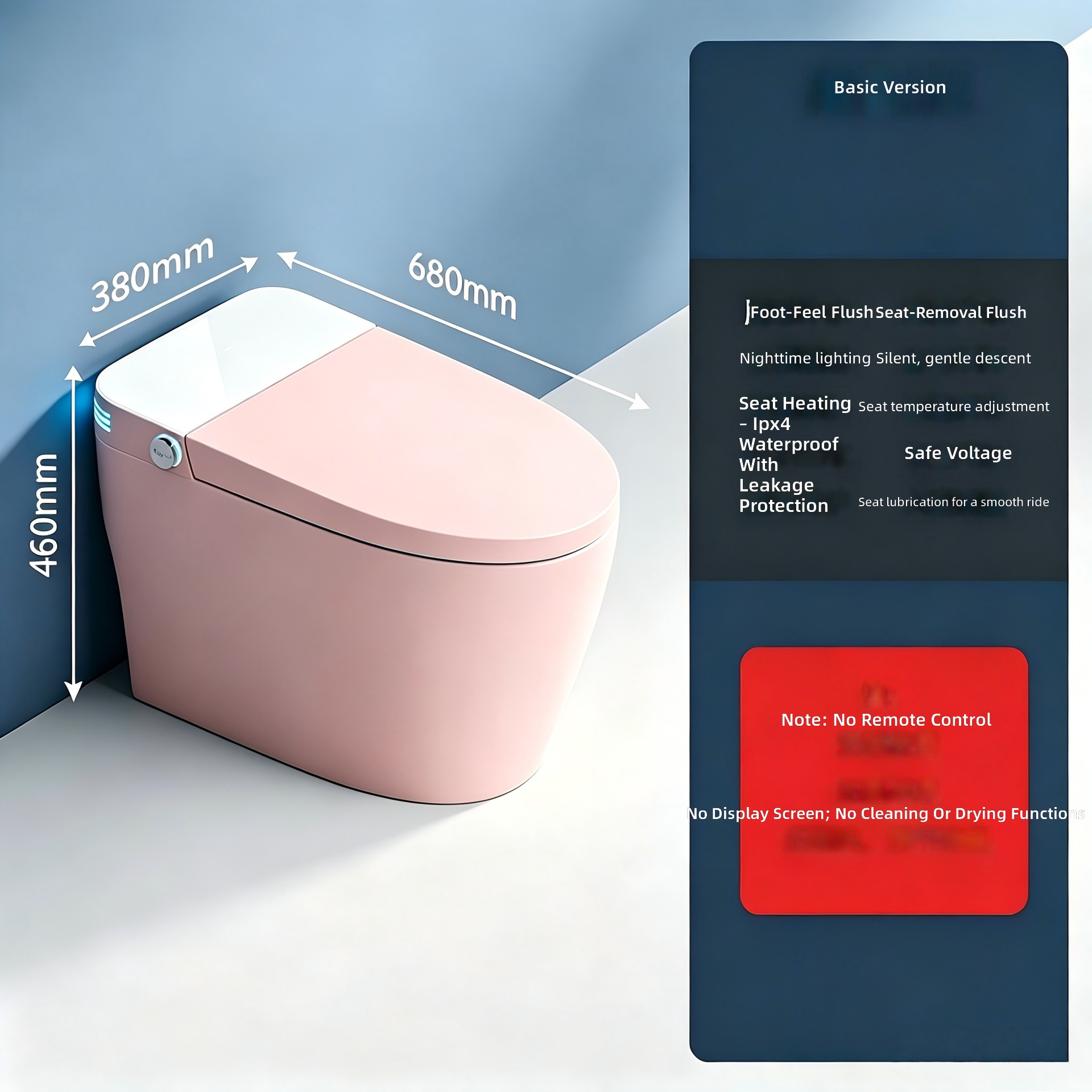 مرحاض ذكي، وردي اللون، أوتومات - مراجعة Smart Home Uses وسعره