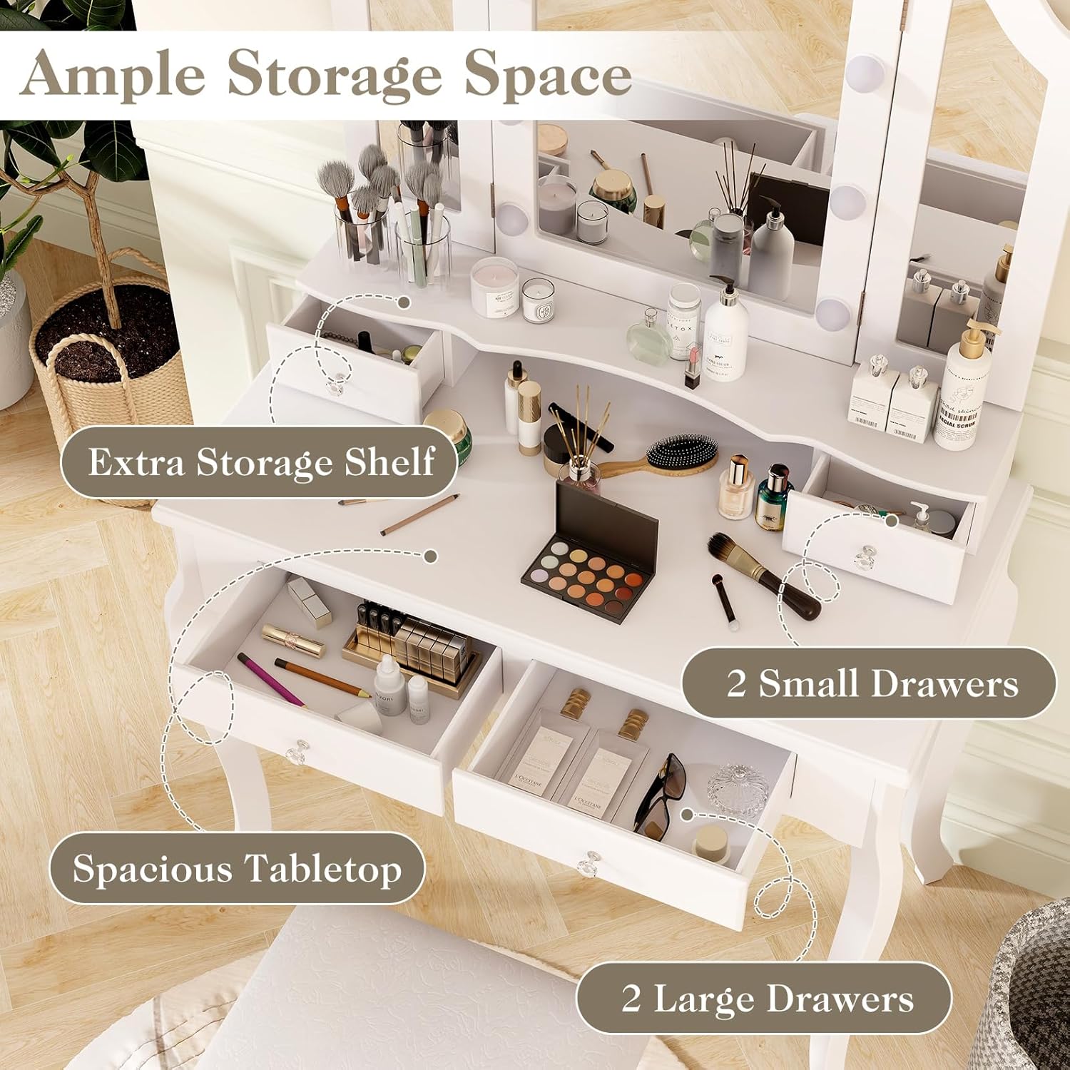 طاولة تجميل مع إضاءة - طاولة م - مراجعة Smart Home Retrofit وسعره