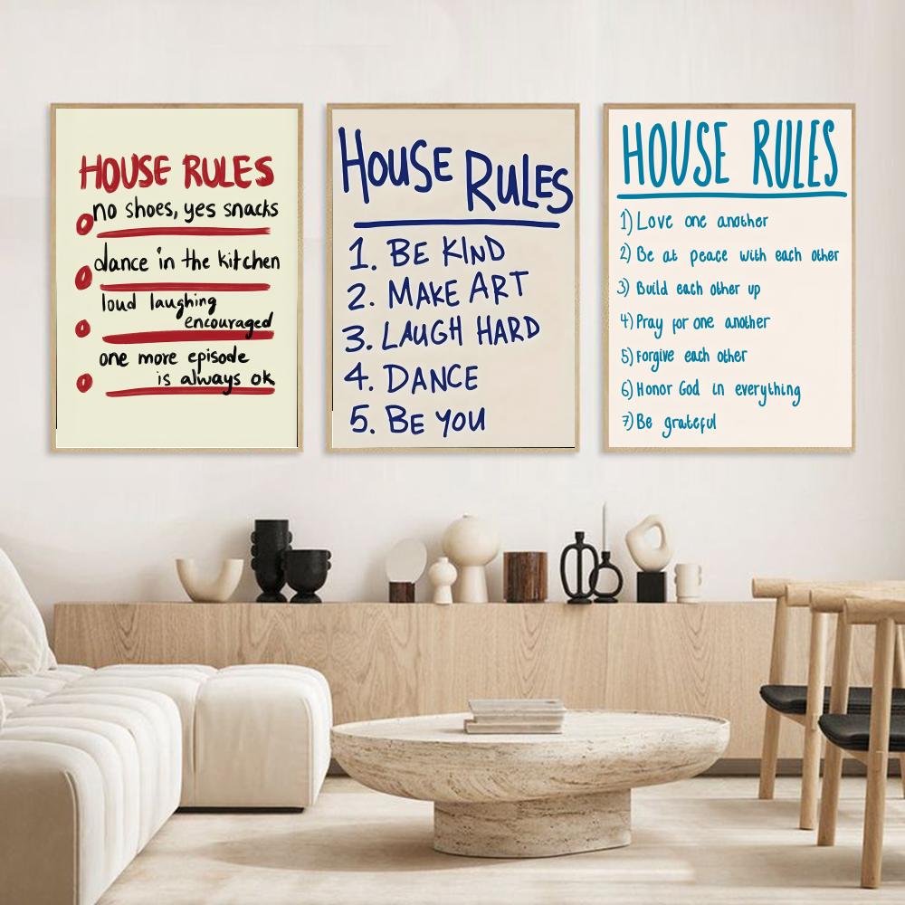 ملصق قواعد المنزل ملصقات حائط  - مراجعة Smart Home Poster وسعره