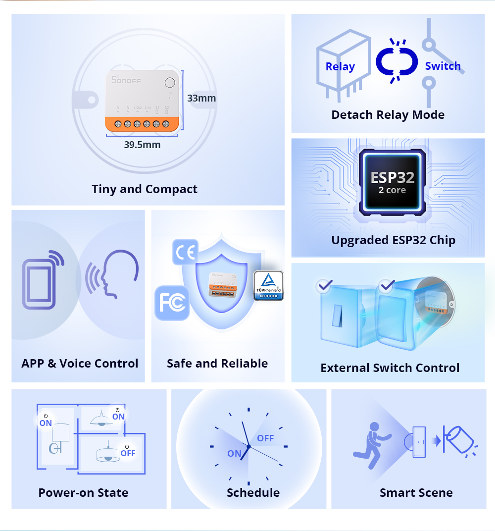 مفتاح ذكي واي فاي Sonoff Mini  - مراجعة Smart Home Button وسعره