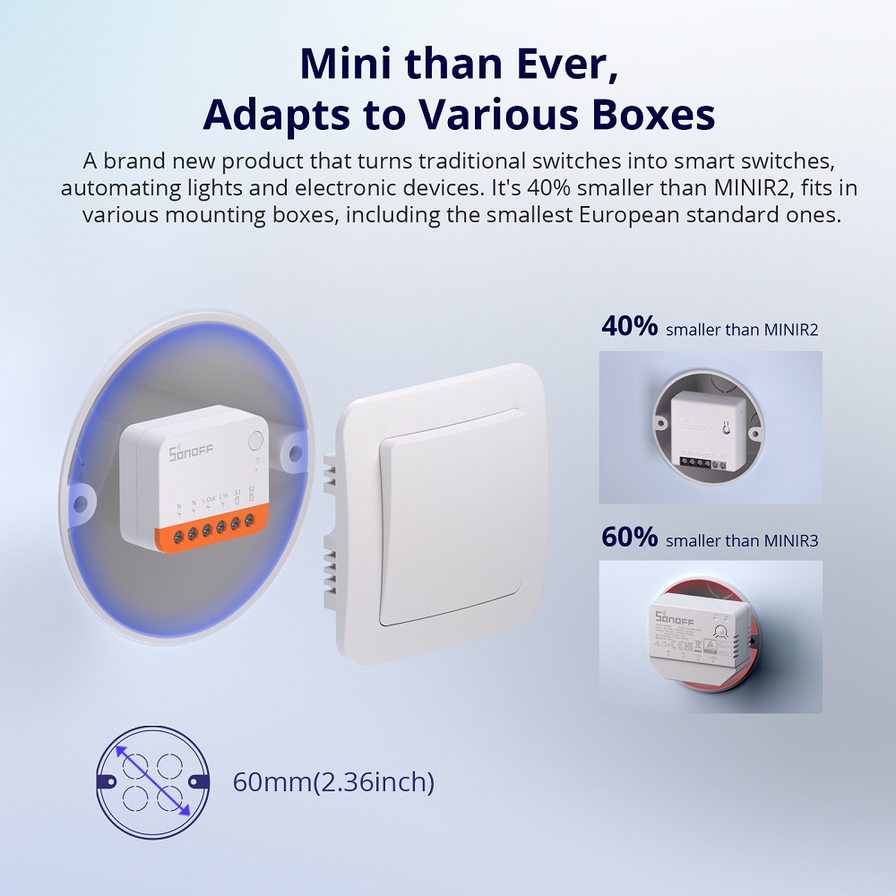 مفتاح ذكي واي فاي Sonoff Mini  - مراجعة Smart Home Button وسعره